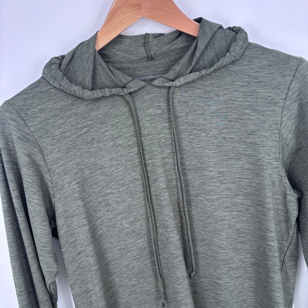Anetik Low Pro Tech Hoodie Mens S Green Performance UV Fishing Sun Shirt